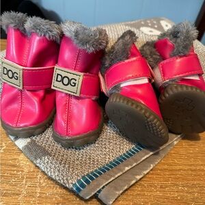 Pink Dog Boots